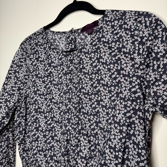 J. CREW X LIBERTY of LONDON Misti Valeria Boho Pintuck Floral Smocked Blouse - Picture 4 of 10